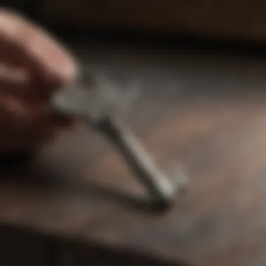 Key to Unlocking Secrets Mysterious key unlocking the secrets of the novel