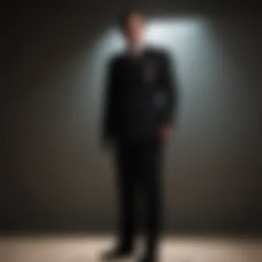 Shadowy Figure of Prince Reagan Enigmatic Prince Reagan standing in the shadows