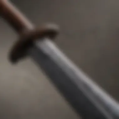 A close-up view of a Valyrian steel sword glinting in the light.