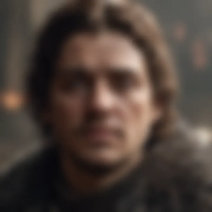 A close-up of a key character in Game of Thrones showcasing their emotional depth