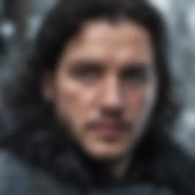 Jon Snow in a moment of decision during a pivotal scene