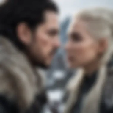 Jon Snow in a tense moment with Daenerys Targaryen