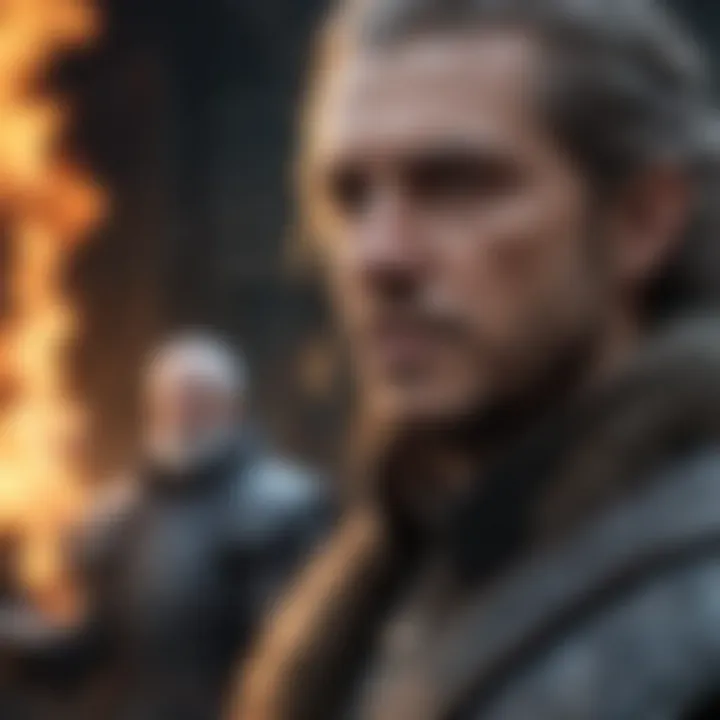 A montage of significant characters from the series