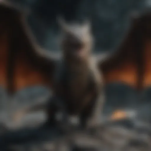 A stunning dragon soaring over Westeros, symbolizing the new era of storytelling in the Game of Thrones universe.