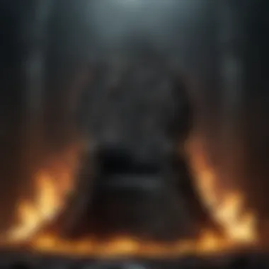 The Quest for the Iron Throne A depiction of the iconic Iron Throne, representing the struggle for power and dominance in the Seven Kingdoms.