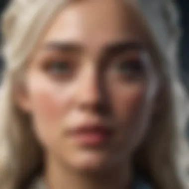 Daenerys Targaryen in a moment of reflection