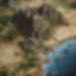 A richly detailed map of Westeros showcasing various kingdoms