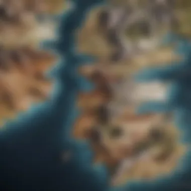 Map of Westeros A sprawling map of Westeros highlighting key locations