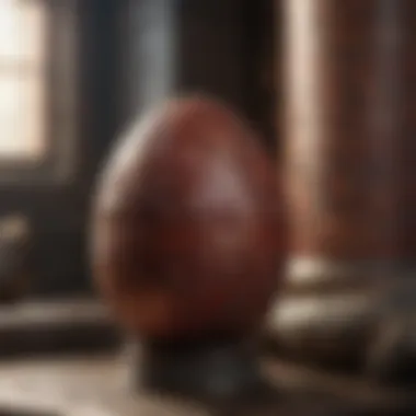 The Origins of Dragon Lore Intricate dragon egg with ancient markings