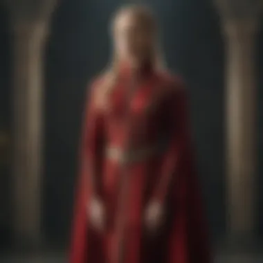 Cersei Lannister's regal gown, symbolizing her ambition