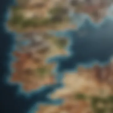 Map of Westeros A detailed map of Westeros illustrating key locations