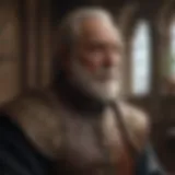 Artistic representation of Mortimer Corliss's influence on fantasy storytelling
