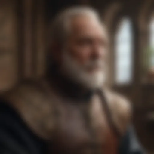 Artistic representation of Mortimer Corliss's influence on fantasy storytelling
