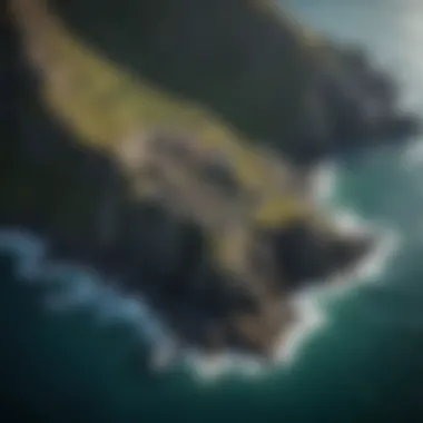 Dragonstone: The Seat of Targaryen Legacy Aerial view of Dragonstone's rugged coastline