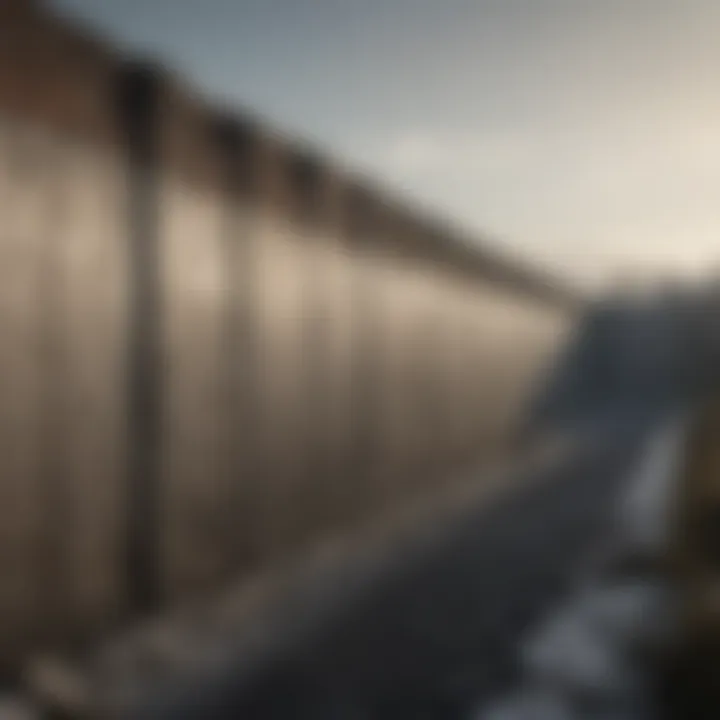The Wall standing tall against the harsh winter