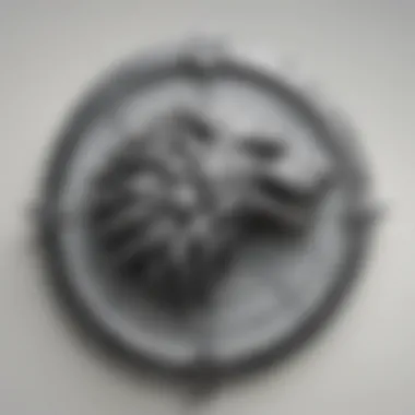 House Stark Sigil The sigil of House Stark, a direwolf against a white background