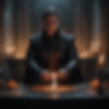 A dark sorcerer performing a sinister ritual