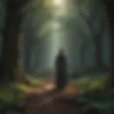 Elemental magick being harnessed in a mystical setting