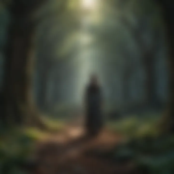 Elemental magick being harnessed in a mystical setting