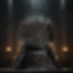 A representation of the Iron Throne symbolizing power struggles in Westeros