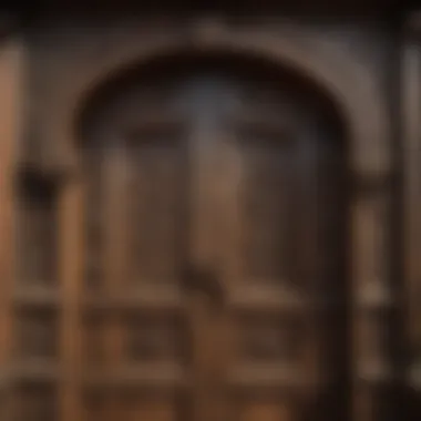 Craftsmanship in Northern Architecture The intricately carved wooden doors of a northern house, reflecting the craftsmanship and cultural traditions of the region.