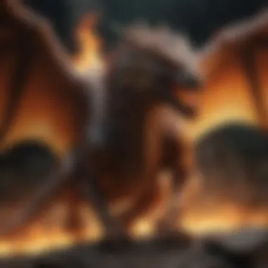 Fiery Dragon in Flight