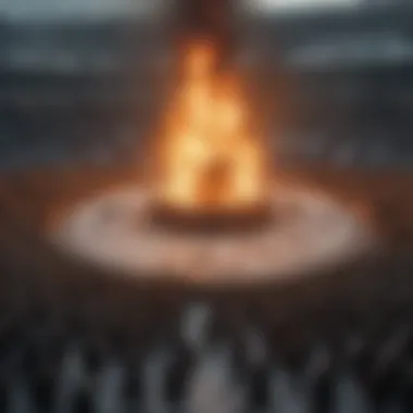 The Arena: A Battleground of Allegiances Epic clash of fire and ice in the tournament arena