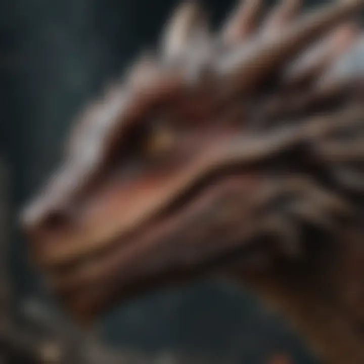 A close-up of a dragon representing passion and power