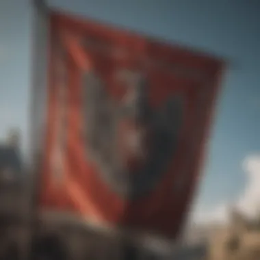Knight's Banner Fluttering in the Wind Knight's Banner Fluttering in the Wind