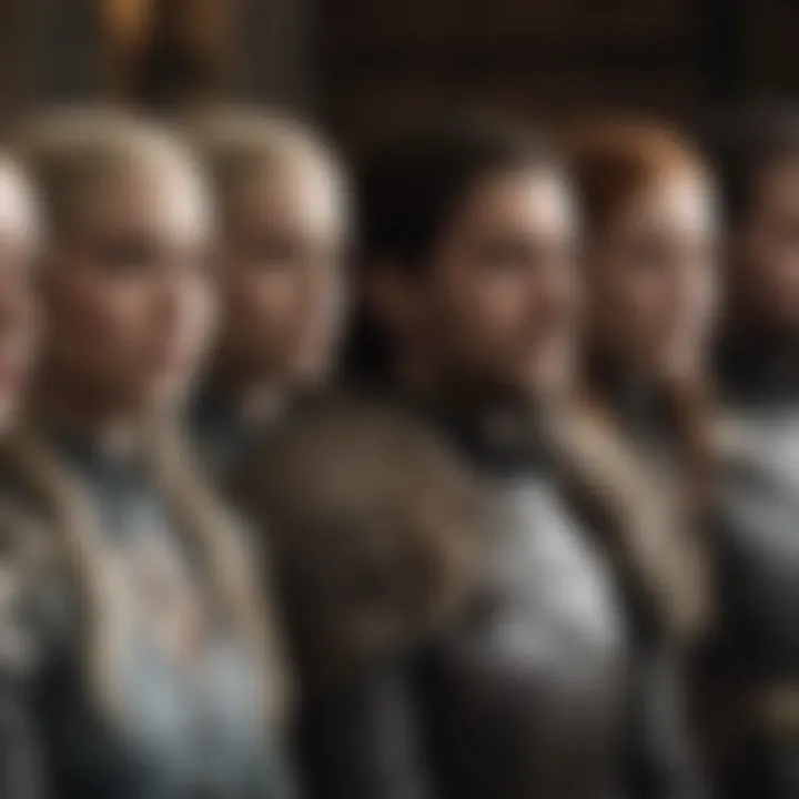 A collection of Game of Thrones characters representing major arcs