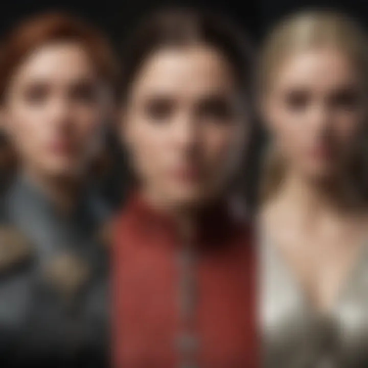 A detailed character map illustrating the evolution of key figures in the Game of Thrones saga.