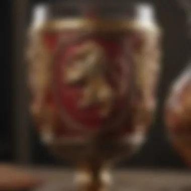 Lannister-inspired goblet showcasing opulence