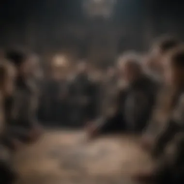 Political Intrigue in Westeros A powerful moment of political intrigue between key characters in Game of Thrones