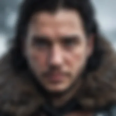 Jon Snow in the North, illustrating the complexities of loyalty and leadership.