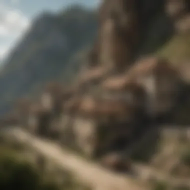 World-Building in Game of Thrones A visually rich depiction of the intricate world-building in the Game of Thrones narrative, featuring maps and lore.