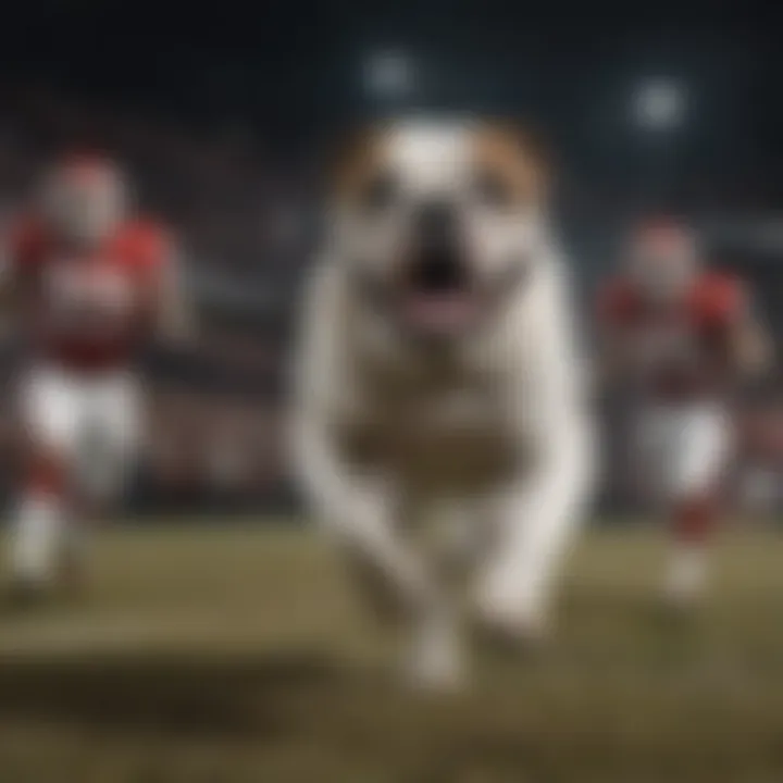 Georgia Bulldog Touchdown Celebration