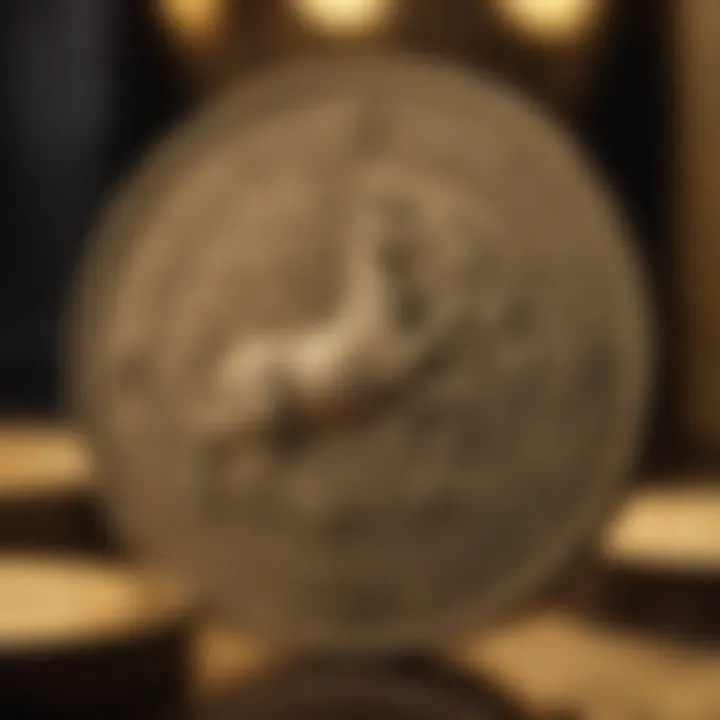 Gilded Symbolism on Gold Coin