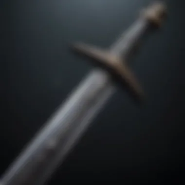 Glowing Valyrian Steel sword