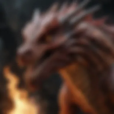 Fiery Dragon of the House of Iron Fiery dragon representing the influence of the House of Iron