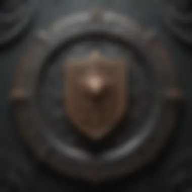 Enigmatic Emblem of the House of Iron Enigmatic House of Iron emblem with intricate design