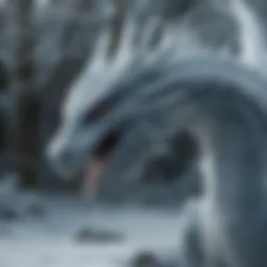 Legendary Ice Dragon Sculpture in ThronesVerse