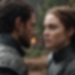 Key character confrontation in the episode