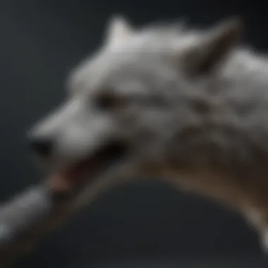 Intricate Direwolf Handle of Longclaw