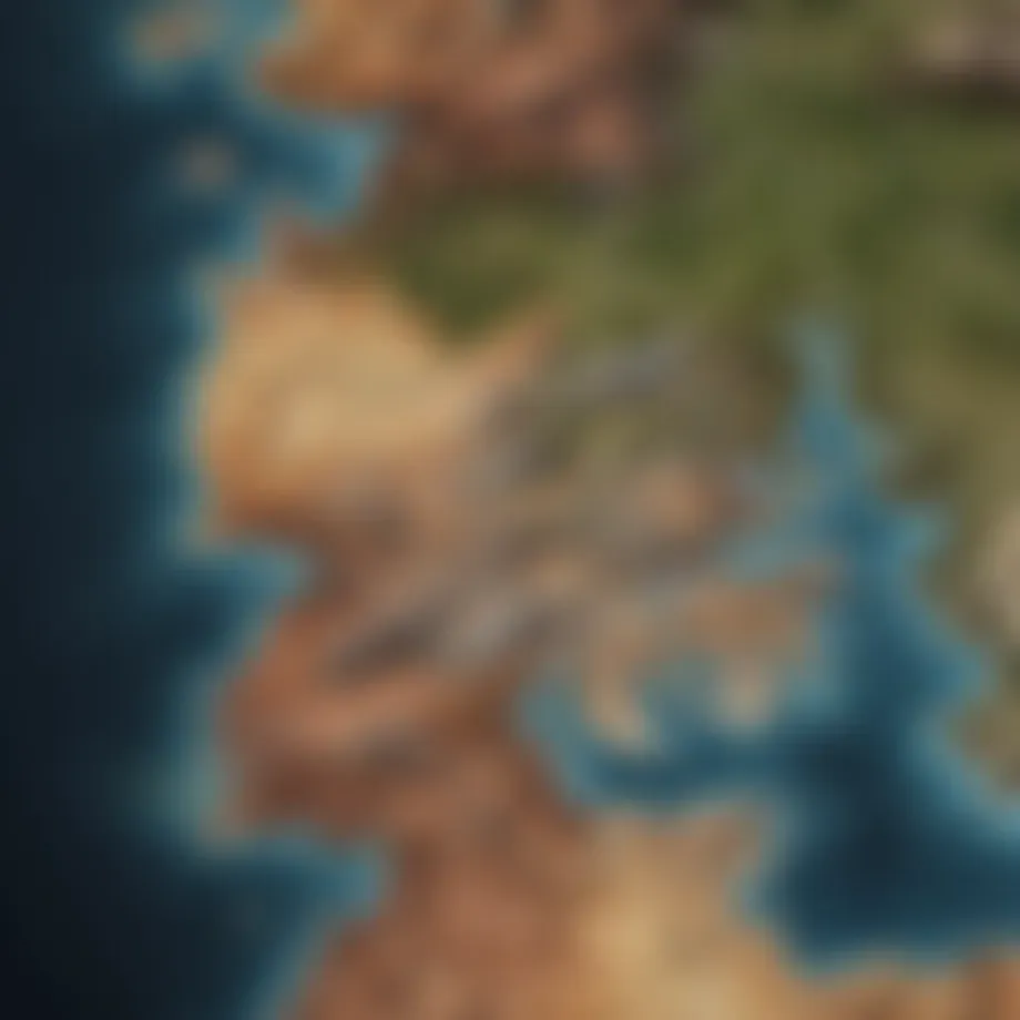 Enigmatic Game of Thrones Map