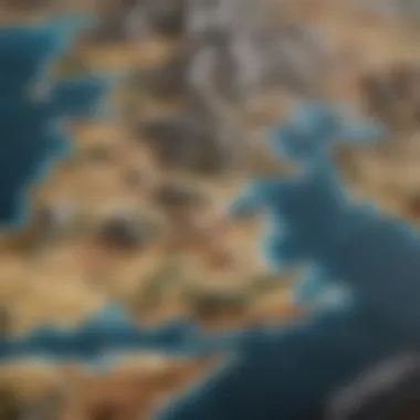 Cartographer's Vision Intricate map of the fictional world