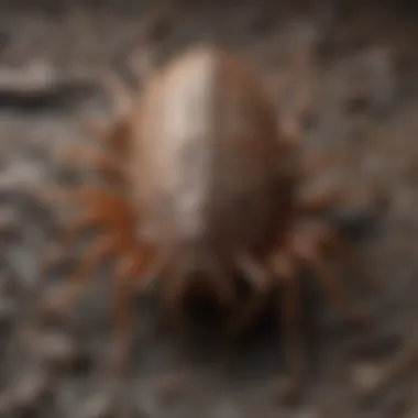 Intricate Patterns on a Colossal Louse Magnified view of a colossal louse's intricate patterns