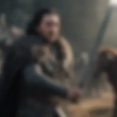 Legendary Wielder Jon Snow Jon Snow wielding Longclaw in battle