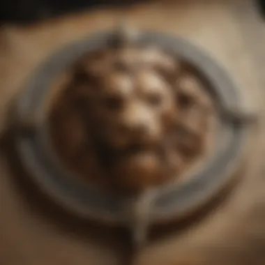 Lannister Lion Crest on Ancient Scroll