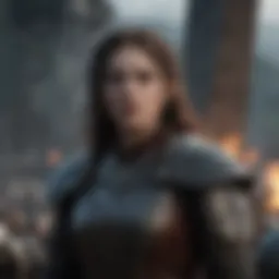 Symbolic representation of heroic sacrifice in the series