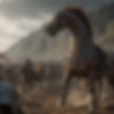 Epic Conquest for Dominion Legendary Battle Scene for the Throne